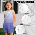 thumbnail image 6 of chaqlin Girl's 2-Piece Matching Set Sleeveless Tank Top and Soft Athletic Shorts with Pockets Summer Sport Athletic Outfits Toddler to Big Kid (5-14Y), 6 of 7