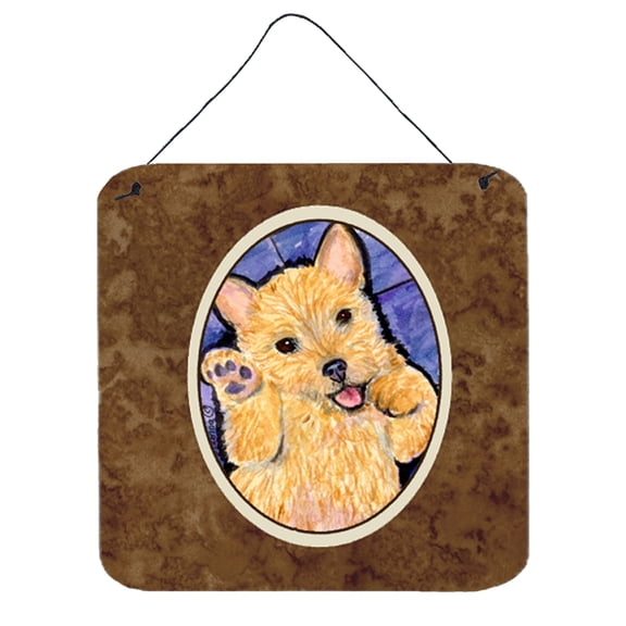 Carolines Treasures SS8911DS66 Norwich Terrier Aluminum Metal Wall or Door Hanging Prints, 6 x 6", Multicolor