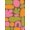 Brown, Pattern 1, variant on ODIKA 3'x5' Orange Black Sunset Sailing Abstract Washable Area Rug Modern Artistic Interpretation with Bold Curves for Hallway, Laundry Room, Non-Slip, Flatweave, Easy Care