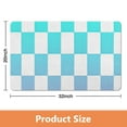 thumbnail image 3 of Soft and Comfortable Bathroom Runner Rug - Checkered, 20x32 in Long Bath Mat, Non-Slip, Absorbs Water, Machine Washable., 3 of 5