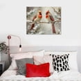 thumbnail image 4 of Nawypu  Canvas Wall Art Prints Cardinal and Berries Picture Winter Scene Artwork for Holiday Decor, 4 of 4