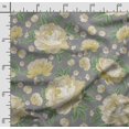 thumbnail image 2 of Soimoi Chinese Floral Print,Cotton Poplin, Sewing Fabric Sold by The Yard 42 Inch Wide,Sewing Craft Quilting/Quilt Making Fabric, Gray, 2 of 5