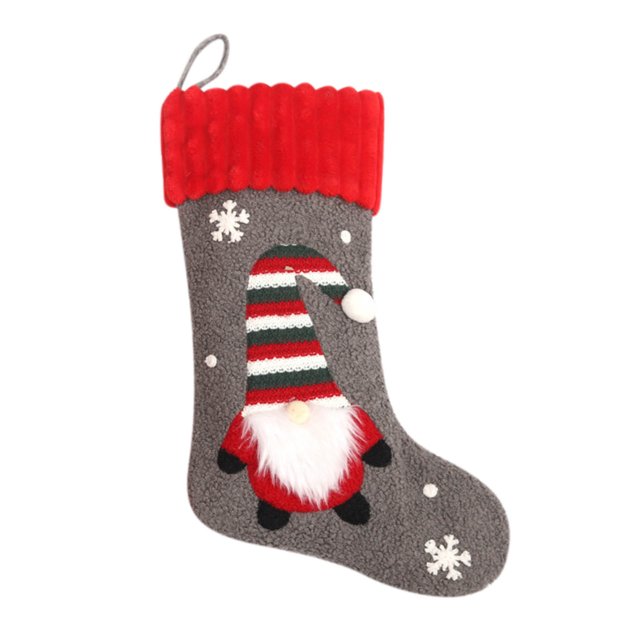 Teissuly Christmas Socks Gift Bags Christmas Decorations Ornaments Socks Candy Bag Teissuly WER2023112001299