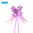 thumbnail image 3 of Unique Bargains 3.3inch Pull Bows Gift Wrapping Pull Bow Gold Thread Style Baskets Present Bows Ribbon Light Purple 100 Pcs, 3 of 6