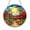 Acrylic 3.5 Inch, variant on Desert Bird Stained Glass Style Suncatcher Window Hanging, Roadrunner Inspired Landscape Art Panel, Nature Decorative Glass Ornament Accent