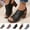 Black, variant on Sandals for Women 2025, Xunlbb Women's Summer Plus-size Casual High Heeled Cutout Clasp Fish Mouth Sandals(Black,Size:36)