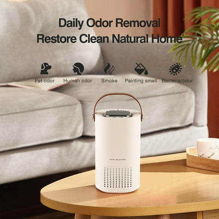

Clearance Purifier For Home Bedroom Fresheners Filter Small Room Cleaner With Touching Button For Car Allergies Pet Dander Remover Office Bedroom