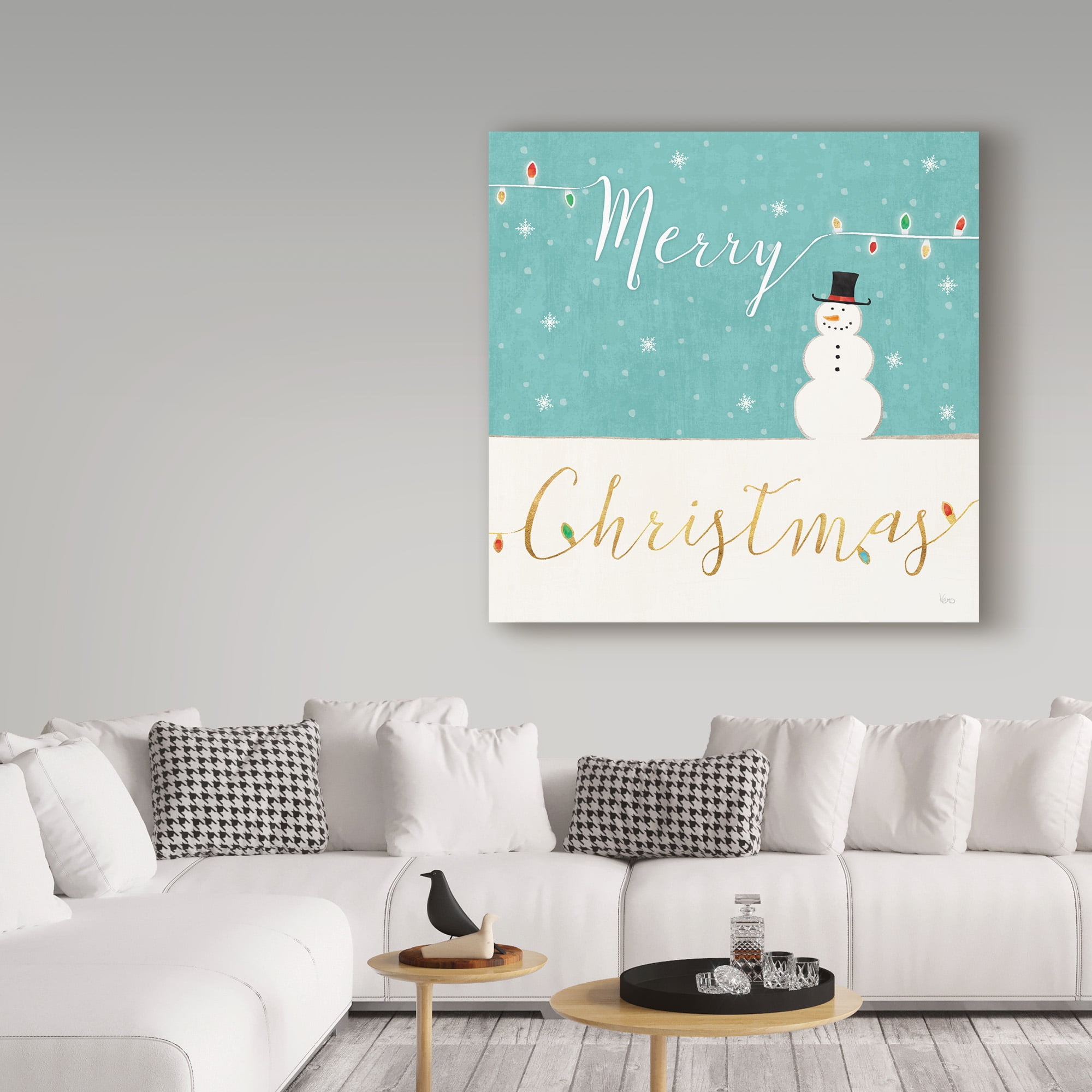 Trademark Fine Art 'Underlined Christmas I' Canvas Art by Veronique Charron