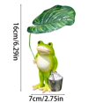 thumbnail image 7 of Garden Statue,Resin Ornament Funny DIY Miniature Figurines for Outside Pond Pool Patio Porch Backyard Miniature Bright Colors Blend Perfectly With The Pond Scenery(A), 7 of 7