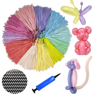 260 Balloons, Premium Long Latex Twisting Balloons for Birthday Wedding Festival Party Pastel Color Pack of 100