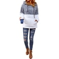 thumbnail image 6 of STARVNC Women Colorblock Pocket Hooded Long Sleeve Sweatshirt, 6 of 6