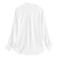 thumbnail image 5 of Pntutb Tops de mujer Camisa de manga larga de un solo pecho Tops Blusa de camisa de solapa suelta Pntutb Pntutb-5275, 5 of 5
