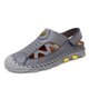 thumbnail image 1 of Sandalias de cuero para hombre, zapatillas para hombre, zapatos casuales de alta calidad para hombre, sandalias de playa para verano al aire libre para hombre, zapatillas de deporte de moda (26 cm), 1 of 4