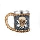 thumbnail image 4 of Cráneo Taza Resina Acero inoxidable Esqueleto Vino Copa de Vidrio Metal Partido Taza De Café Vintage Webware Decoraciones Del Hogar Coleccionables Sweethay HA011504-00B, 4 of 7