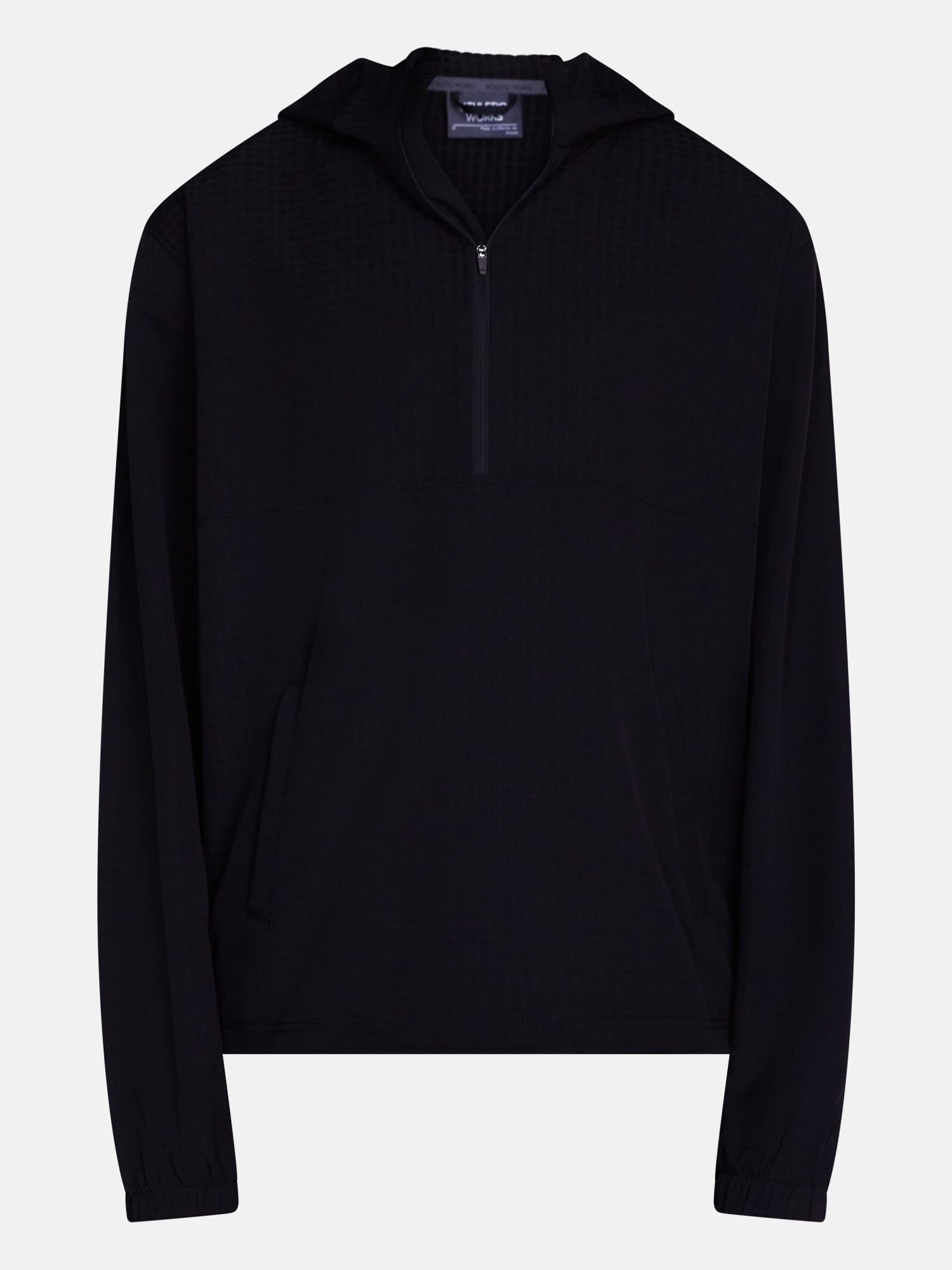 Athletic Works Men's Grid Textured Fleece Half Zip Hoodie Pullover, Sizes XS-4XLT