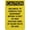Warning Sign 4, variant on Caution Hoses Connected Retro Metal Tin Sign 8"x12" - Funny Wall Decor for Shop Yard Man Cave Garage Outdoor, Decorative Poster Plate