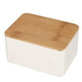 thumbnail image 4 of Tea Storage Box with Bamboo Lid Bins Bread Sugar Boxes Containers Canister - F, as described F, 4 of 8