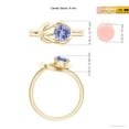 thumbnail image 4 of ANGARA Natural Solitaire Tanzanite Infinity Knot Ring in 14K Yellow Gold for Women (Size-6mm) | December Birthstone, Birthday, Anniversary, Jewelry Gift for Women | Natural Tanzanite Ring, 4 of 9