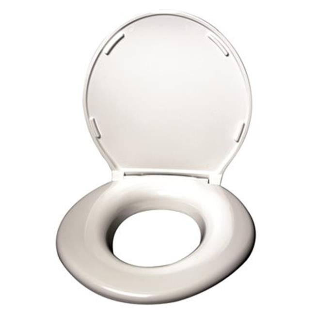 Big John 6-W Oversized Toilet Seat with Cover For Round Or Elongated Toilet – 