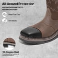 thumbnail image 4 of Botas de Trabajo para Hombre NORTIV 8 con Punta de Acero y Estilo Western Talla 12, 4 of 7