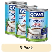(3 pack) GOYA Reduced Fat Coconut Milk, 13.5 Oz