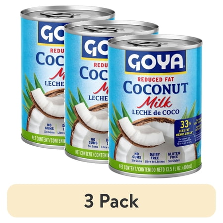 (3 pack) GOYA Reduced Fat Coconut Milk, 13.5 Oz