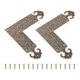 thumbnail image 3 of Golden Brass Corner Protectors for Furniture with Retro Style 2Pcs, 3 of 3