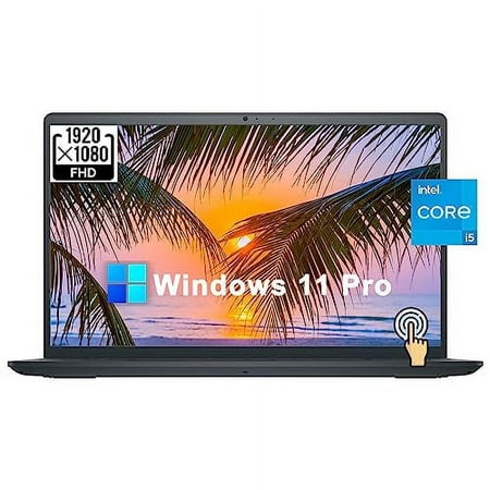 Dell Inspiron 15 3000 3520 Business Laptop Computer[Windows 11 Pro], 15.6'' FHD Touchscreen, 11th Gen Intel Quad-Core i5-1135G7, 8GB RAM, 256GB PCIe SSD, Numeric Keypad, Wi-Fi, Webcam, HDMI, Black
