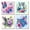 Blue Animal, variant on JYLMOOD 4pcs Paint by Numbers for Adults Kits, DIY Easy Painting by Numbers for Gift Home Wall Decoration 20x20cm(without Frame)
