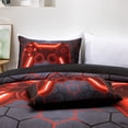thumbnail image 6 of Btargot 3 Piece Twin Gaming Geometric kids bedding sets for boys 3D Game Console Red Cofmorter Set, 6 of 11