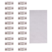 20pcs/lot Wire Fixing Clamp Clip Desktop Wire Clear Up Clips Holder Clamps Cable Clip Device USB Cord Clips Holder Organiser(white)