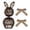 03 Bunny, variant on SUOKOM Easter Rattan-look Bunny with Bow Easter Decor Rabbit Easter Decorations Spring Bunnies Decoration Statue Figurine Rattan Bunny Decor for Home Farmhouse Table Kitchen