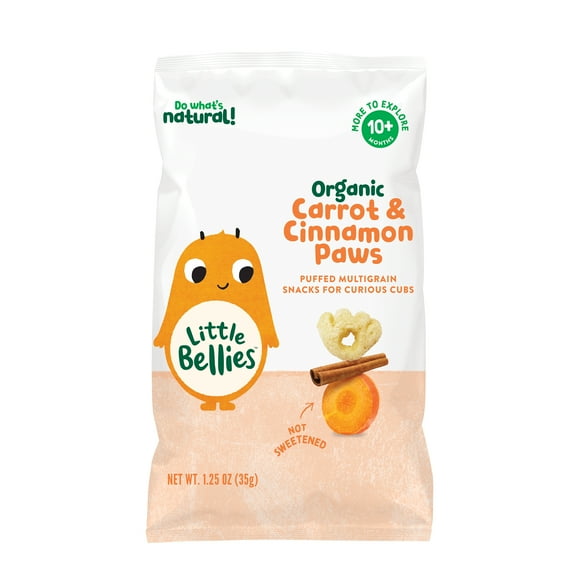 Little Bellies Organic Carrot & Cinnamon Paws, 1.25 oz