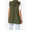 thumbnail image 2 of TheMogan Women's PLUS Drawstring Loose Fit Utility Vest Sleeveless Military Jacket, 2 of 7