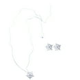 thumbnail image 1 of Collier et Boucles d'Oreilles Micro Incrustés de Flocon de Neige Bijoux pour Femmes Ensemble de Bijoux pour Femmes Ensemble de Bijoux de Bal pour Femmes Organisateur de Valise de Bijoux Formelle avec Roues Ensemble de Bijoux de Perles pour Filles Ensemble de Bijoux pour, 1 of 4
