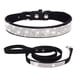 thumbnail image 2 of Collar para Perro con Pedrería, Cuero Sintético Suave, Tamaño Ajustable 21 - 27 CM, Negro Sincero Electrónica, 2 of 5