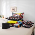 thumbnail image 6 of Manfei Speed Motorcycle 7-Piece Twin Bedding Sets,Extreme Sport Bedding Comforter Set,Watercolor Splash Ink Sheet Sets For Boys Kids,Microfiber Bedroom Decor Reversible, 6 of 8