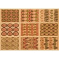 thumbnail image 1 of Ahgly Company Machine Washable Indoor Rectangle Transitional Orange Area Rugs, 4' x 6', 1 of 7