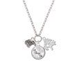 thumbnail image 2 of Delight Jewelry Silvertone Small Falcon - Mascot Let Things Go Fall Zoey Charm Necklace, 28", 2 of 4