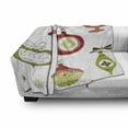 thumbnail image 3 of Christmas Soft Flannel Fleece Throw Blanket, Doodle Christmas Celebration Ornaments Hanging Baubles Joyful Wintertime Theme, Cozy Plush for Indoor and Outdoor Use, 60" x 80", Multicolor, by Ambesonne, 3 of 6