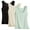 Green, variant on Women's 3-Pack Tank Top Set, Sleeveless Seamless Icy Silk Base Layer Camisoles, Value Pack of Lightweight Undershirts for Summer Comfort Beige L
