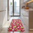 thumbnail image 4 of Red Christmas Decoration Pattern Kitchen Rug Mat,Kitchen Runner Rugs Non Skid Washable,Decorative Kitchen Floor Mats for Kitchen,Sink,Laundry,17"x47.2", 4 of 7