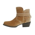 thumbnail image 3 of Justin Boots Womens Elana Velvet 6 Inch Square Toe Cowboy  Ankle Boots, 3 of 7