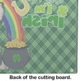 thumbnail image 5 of Longhaired Black and White #2 Chihuahua St. Patrick's Day Glass Cutting Board Large 12 in x 15 in, 5 of 5