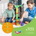 thumbnail image 4 of PicassoTiles Marble Run Magnetic Tiles for Kids – 62PCS STEM Construction Building Blocks Race Track Set, Educational Creative Learning Toy, 4 of 7