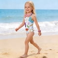 thumbnail image 4 of CCRFTGI Swimsuit for Kids Girls Size 10-12 Summer Adjustable Straps One Piece Beach Bathing Suit Swimwear Cute Books Pens Swim Vacation Girls Fashion Bathing Suits Purple 11-12 Years, 4 of 8