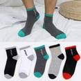 thumbnail image 3 of Men Sports Low Cut Quarter Ankle Socks Men's Casual Sport Breathable Socks Pack of 5 Pairs, 3 of 4