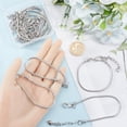 thumbnail image 3 of 1 caja de 14 pulseras de cadena de serpiente con dijes, de latón, estilo europeo, con extensor de hierro y etiqueta de corazón., 3 of 9