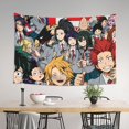thumbnail image 2 of My Hero Academia Tapestry, Anime Wall Poster Art, Wall Tapestry For Bedroom Living Room Dorm Room, Wall Hanging For Festival Party Events Background Photography Backdrop, 60x40 Inch, 2 of 9