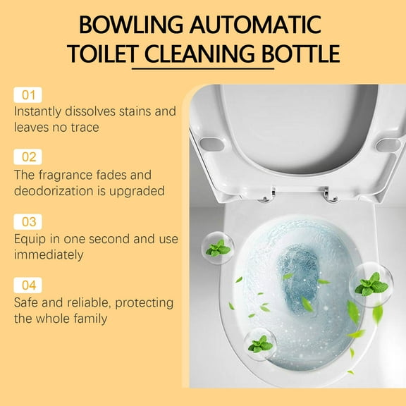 shyuyusa Toilet Cleaning Deodorizer Bottle - Automatic Stain Remover For Bathroom Hygiene, 100g